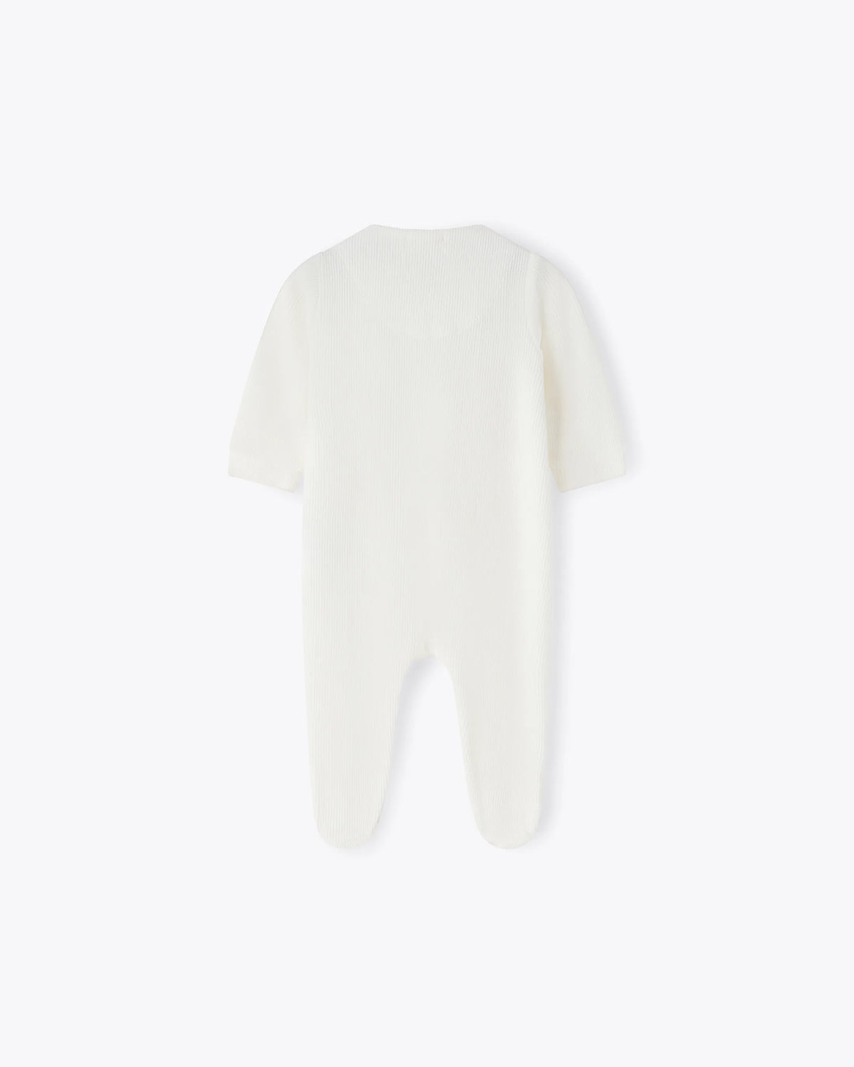 Baby Strampler Elfenbein Chenille mit Schleifen | NANAN – Kuschelig, Zart & Verspielt