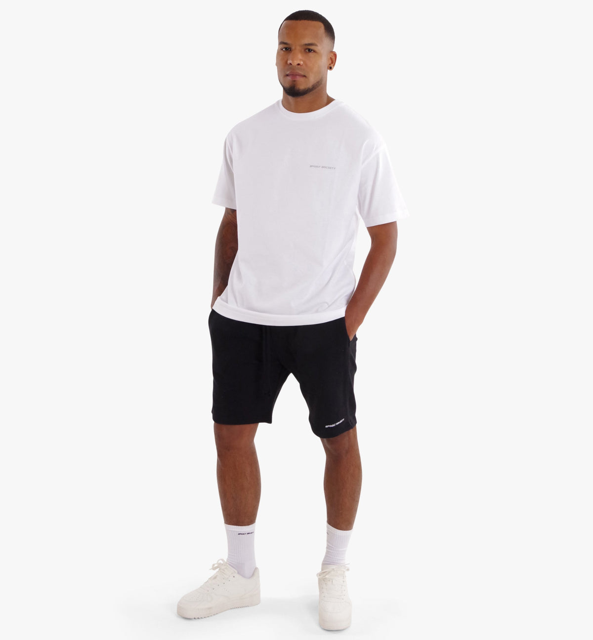 Spoilt Society Basic T-Shirt in Weiß mit Logo