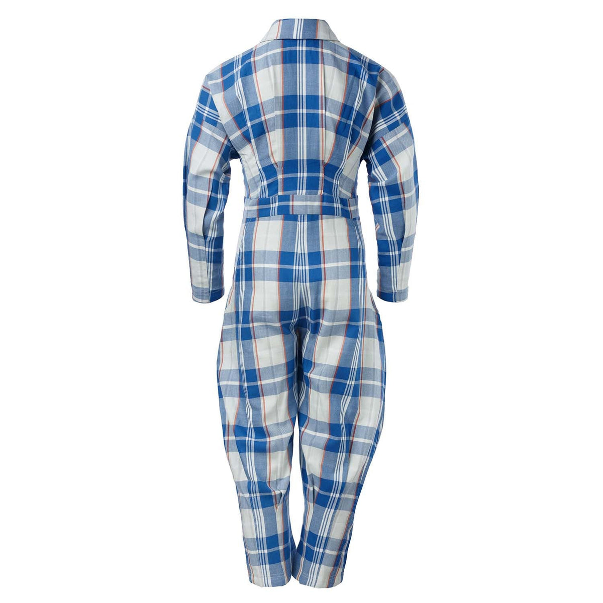 Kinder Tartan-Overall Blau-Weiß – 100% Baumwolle Unisex | Infantium Victoria