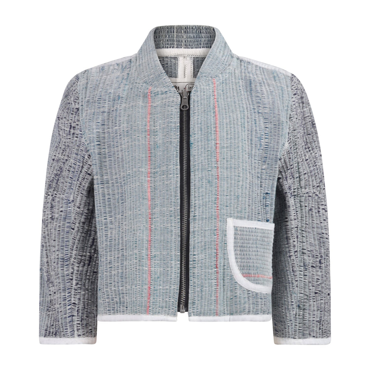 Double Zero Wendejacke – Handgewebtes Upcycling-Gewebe Zero-Waste | Infantium Victoria