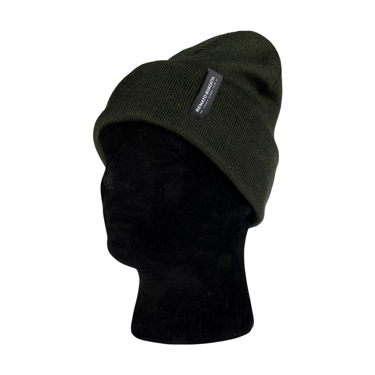 RB5005CR | CIMONE Unisex Strickmütze – Wollmischung – Made in Italy – Waldgrün
