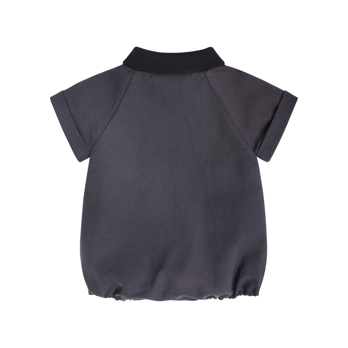 Baby Strampler Schwarz – GOTS Bio-Baumwolle Raglan | Infantium Victoria