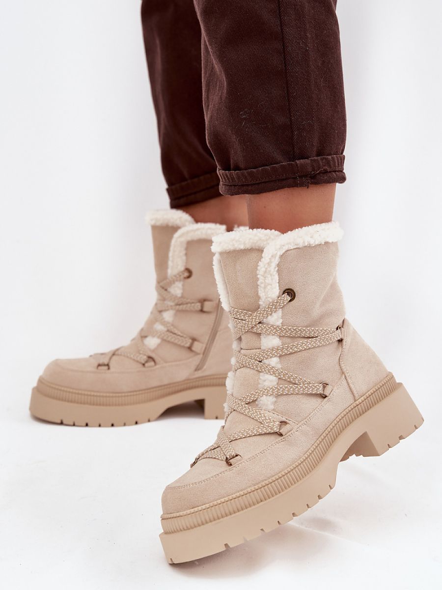 Schneestiefel Damen 220071 Step-in-Stil – Beige