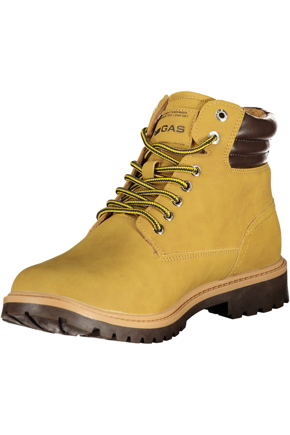 GAS Footwear Herren-Stiefelette Jonathan NBX – Beige Schnürstiefel mit herausnehmbarem Fußbett