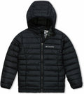 Columbia Powder Lite™ Jungen Kapuzenjacke – Gesteppte Pufferjacke mit Kapuze Schwarz Gr. XL
