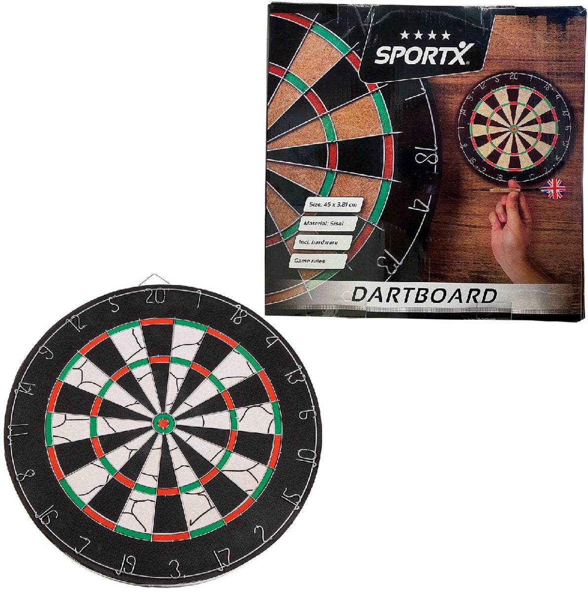 Sportx dartboard sisal