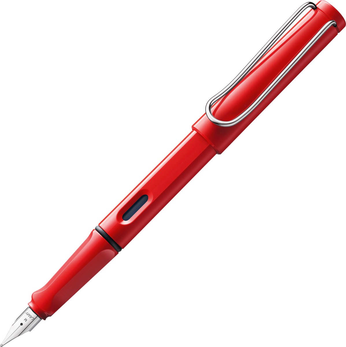 Lamy Safari Füllfederhalter 016 Rot | Stahlfeder Breite B + T10 Tintenpatrone Blau
