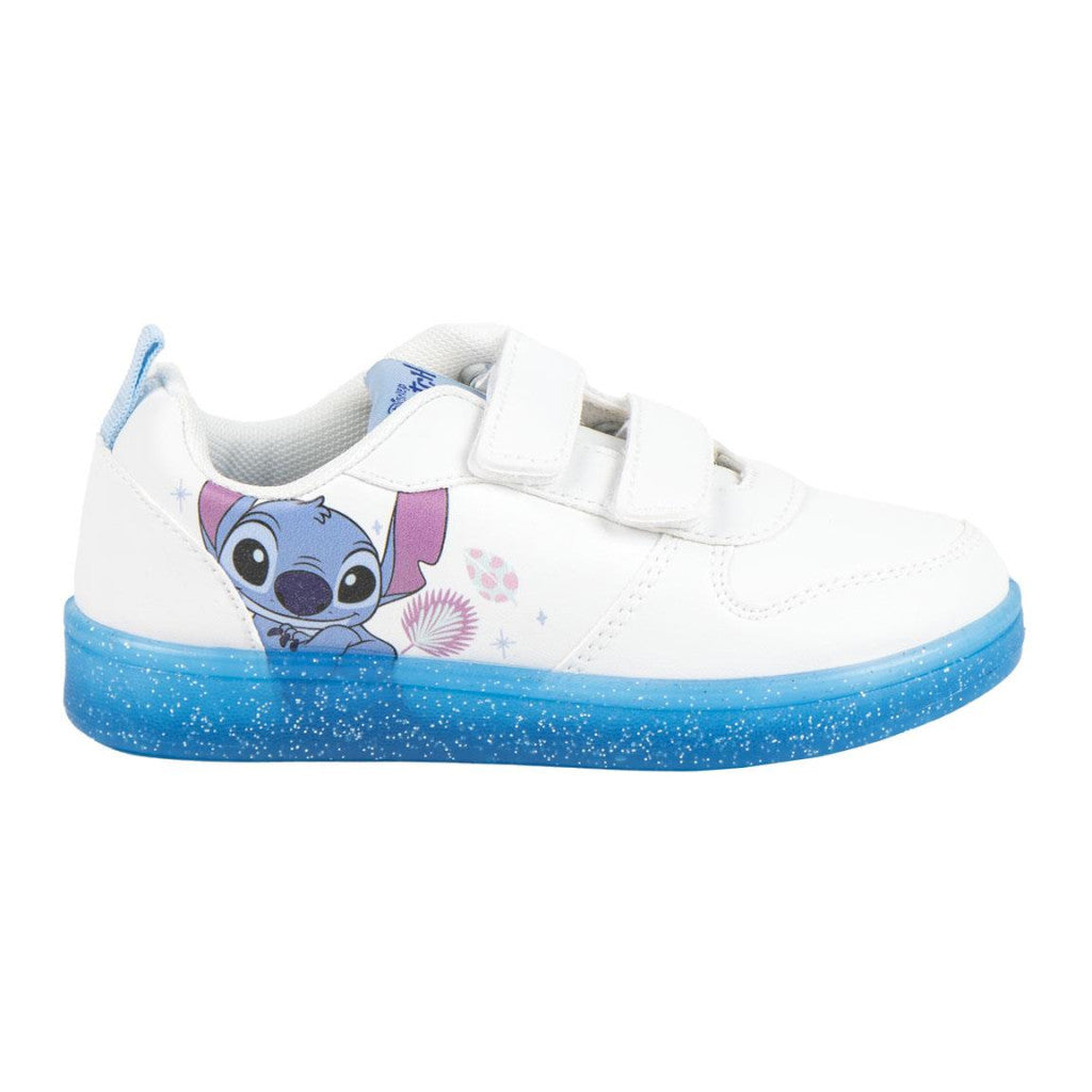 Stitch Kinder-Sneaker mit Klettverschluss &amp; Glitzersohle – Disney Lilo &amp; Stitch – Gr. 29