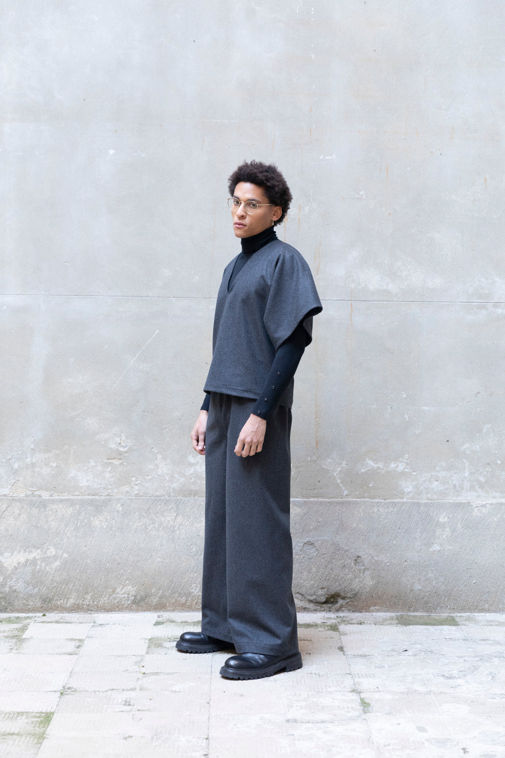 Wide-Leg Hose | Zero-Waste | Handgefertigt in Italien | ZEROBARRACENTO