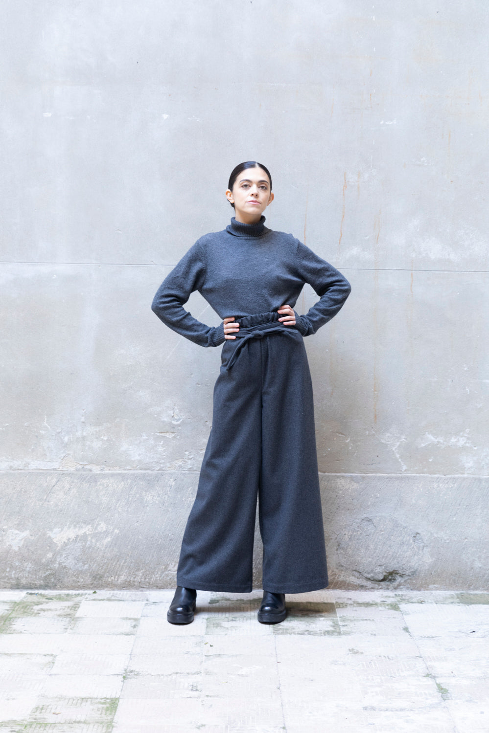 Wide-Leg Hose | Zero-Waste | Handgefertigt in Italien | ZEROBARRACENTO