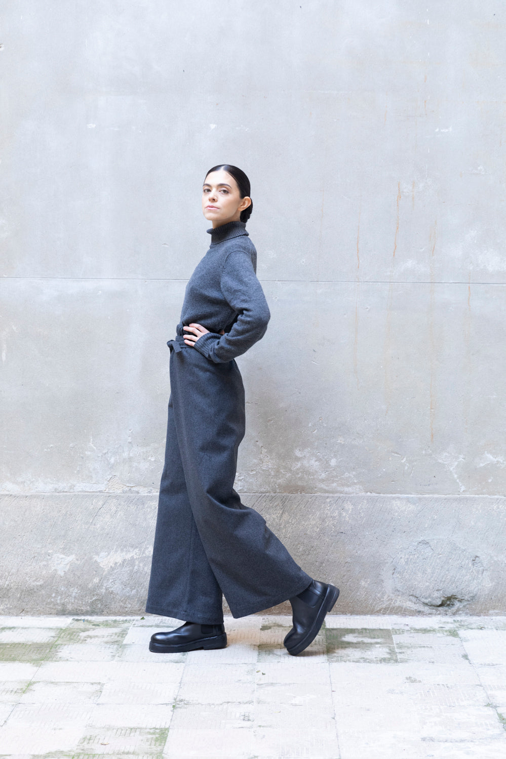 Wide-Leg Hose | Zero-Waste | Handgefertigt in Italien | ZEROBARRACENTO