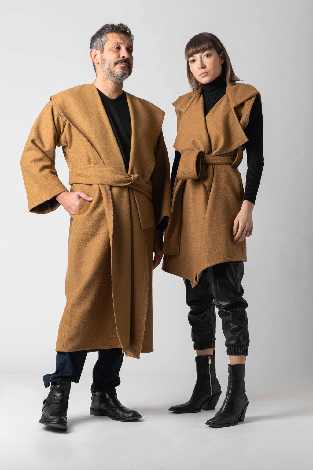 EBI Midi-Weste aus Wollmix | Camel | Zero-Waste | ZEROBARRACENTO