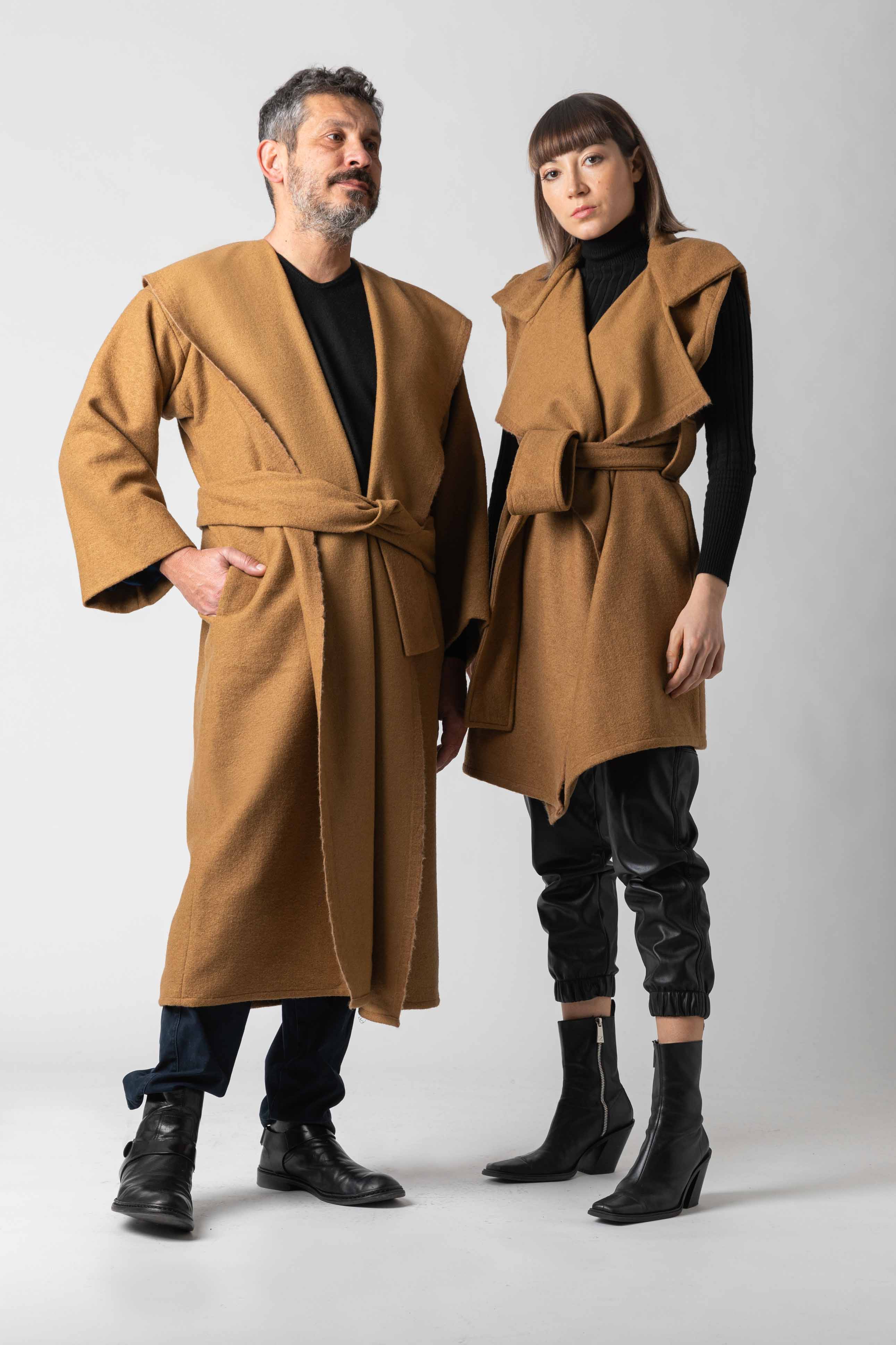 EBI Midi-Weste aus Wollmix | Camel | Zero-Waste | ZEROBARRACENTO