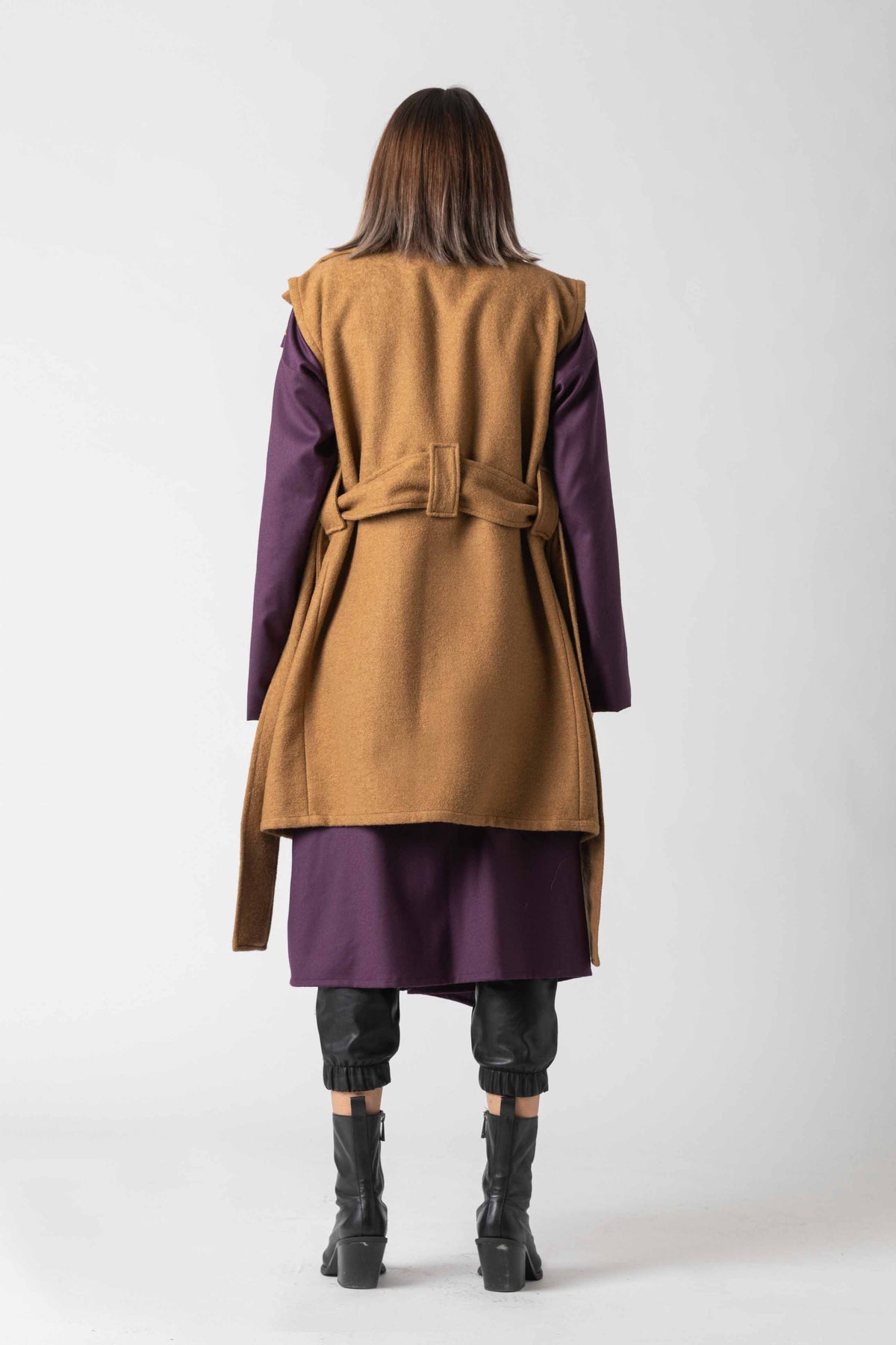 EBI Midi-Weste aus Wollmix | Camel | Zero-Waste | ZEROBARRACENTO