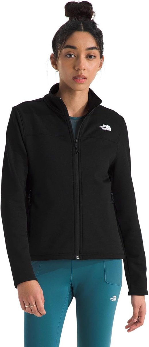 The North Face Cedar Trail Grid Fleecejacke Damen – TNF Black | Outdoor Fleece