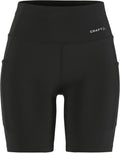 Craft Essence Short Tights 3 Damen-Sportleggings – Schwarz