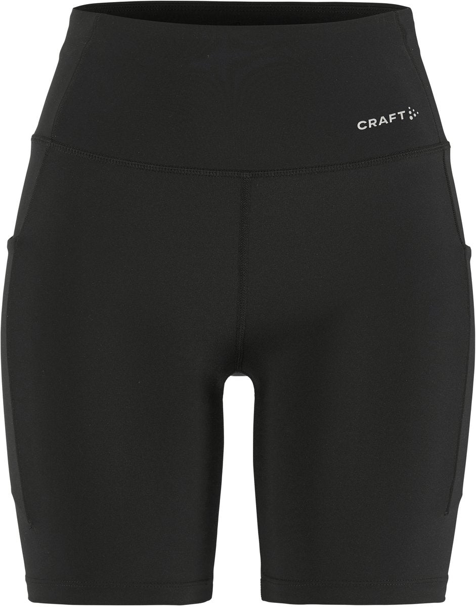 Craft Essence Short Tights 3 Damen-Sportleggings – Schwarz