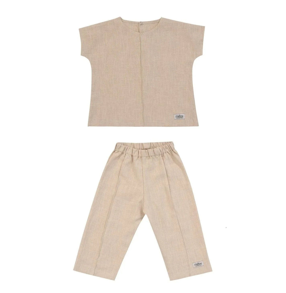 Ramie Baby- &amp; Kinderkleidungsset – Beige | MellowConceptStore
