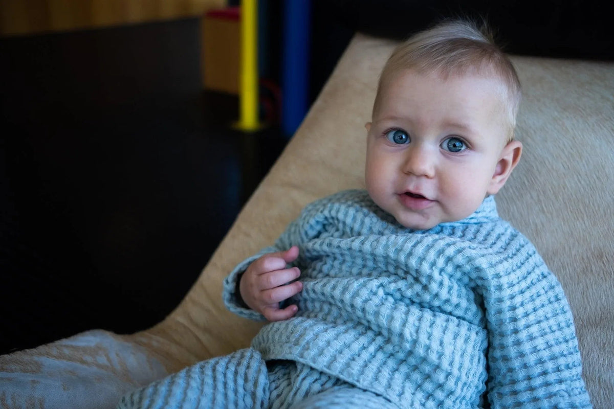 Leinen Baby- &amp; Kinderkleidungsset – Blau | MellowConceptStore