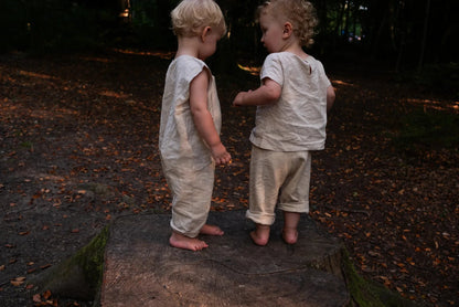 Ramie Baby- &amp; Kinderkleidungsset – Beige | MellowConceptStore