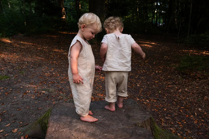 Ramie Baby- &amp; Kinderkleidungsset – Beige | MellowConceptStore