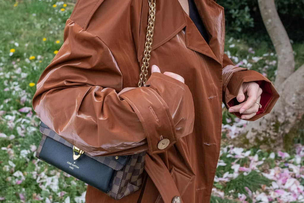 Trenchcoat Schokoladenbraun | 100% Baumwolle | Damen Oversized