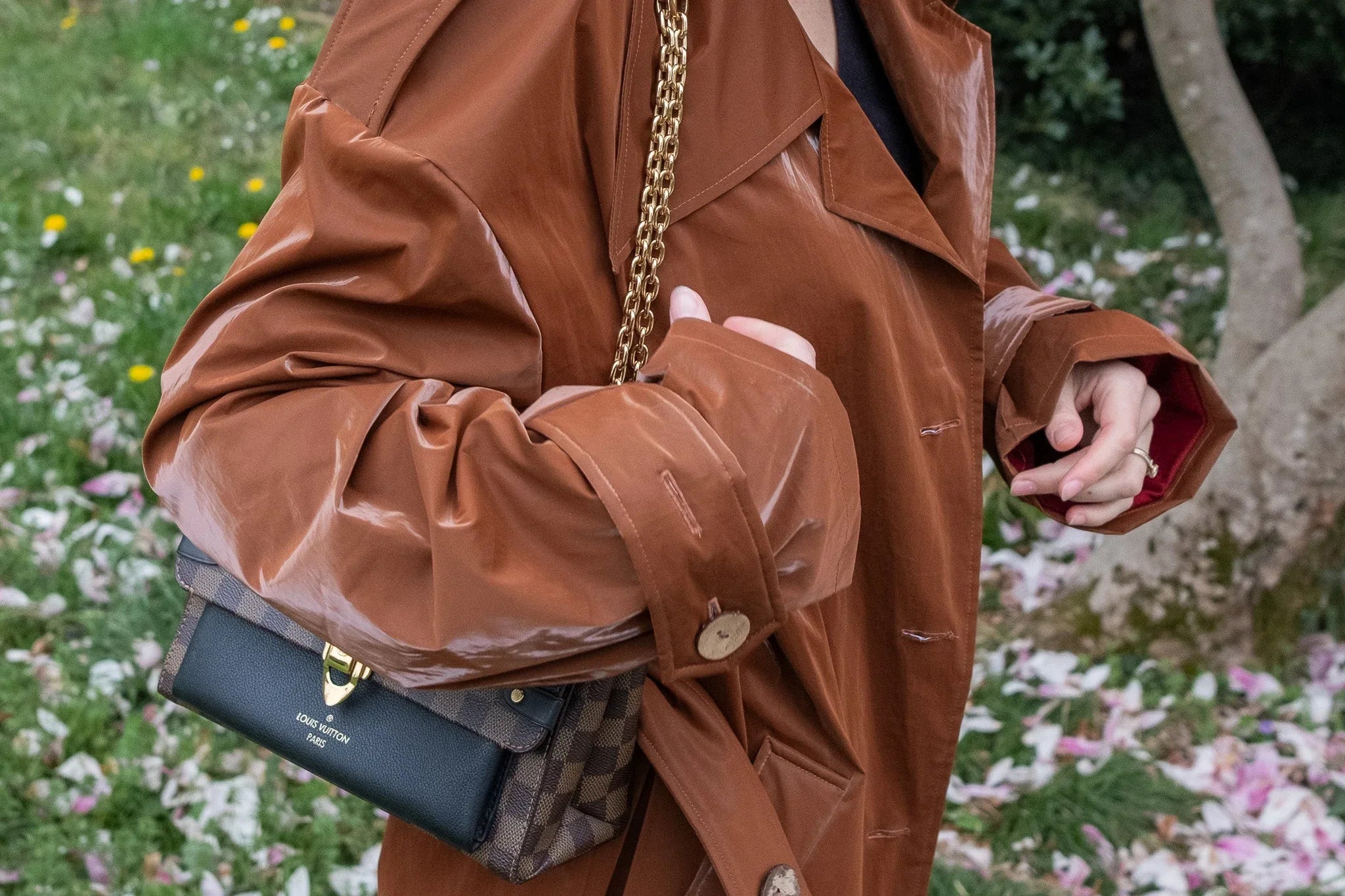 Trenchcoat Schokoladenbraun | 100% Baumwolle | Damen Oversized