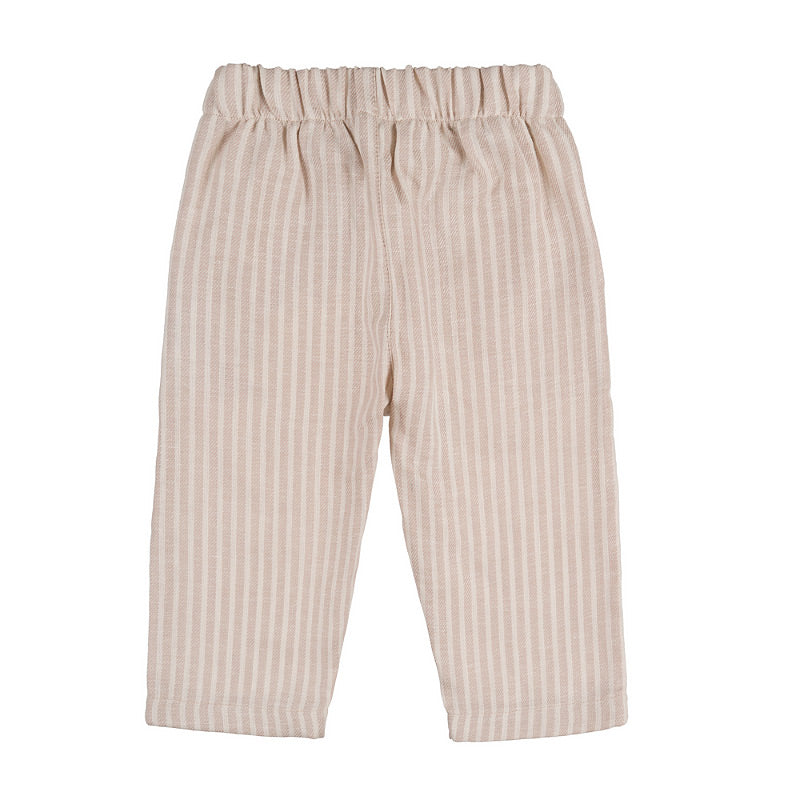 Kinder Leinenhose Beige mit Umschlag | NANAN – Leicht, Edel & Sommerlich