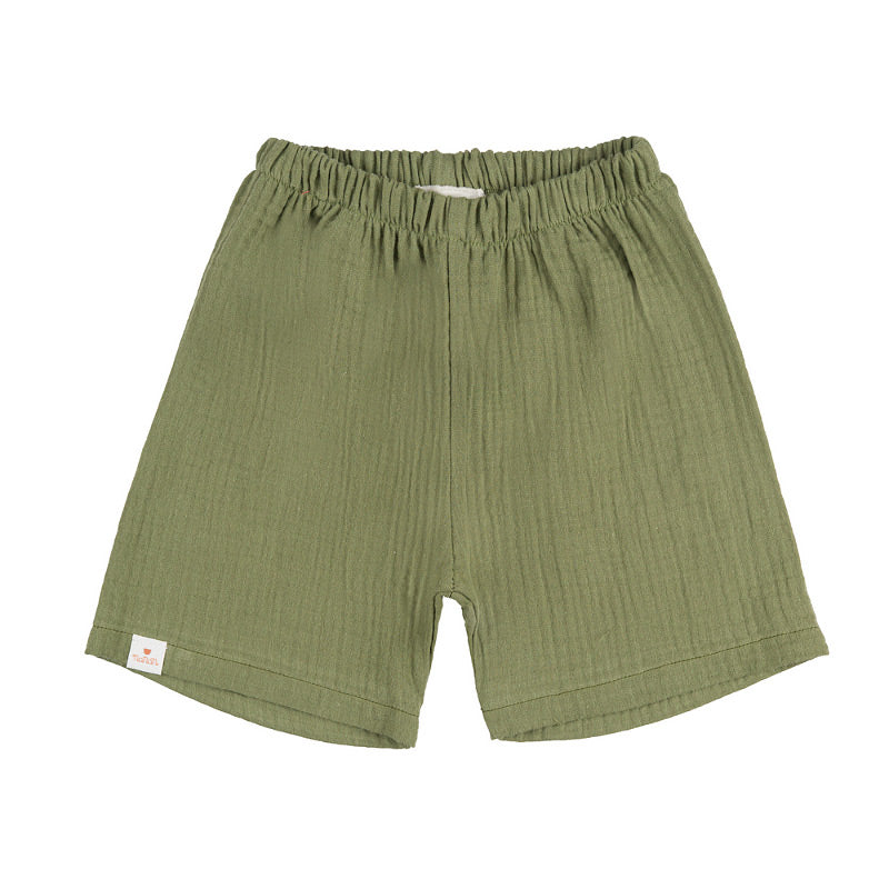 Kinder Set Hemd & Shorts Grün Bio-Baumwolle | NANAN – Nachhaltig & Stylisch