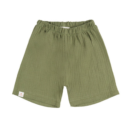 Kinder Set Hemd &amp; Shorts Grün Bio-Baumwolle | NANAN – Nachhaltig &amp; Stylisch