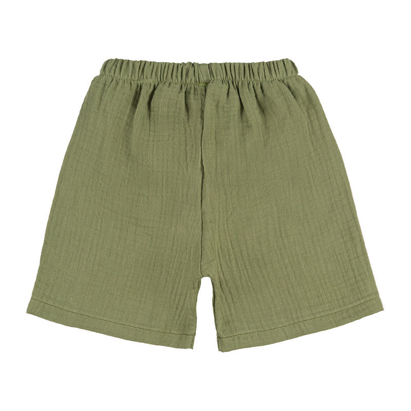 Kinder Set Hemd & Shorts Grün Bio-Baumwolle | NANAN – Nachhaltig & Stylisch