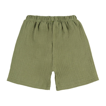 Kinder Set Hemd &amp; Shorts Grün Bio-Baumwolle | NANAN – Nachhaltig &amp; Stylisch