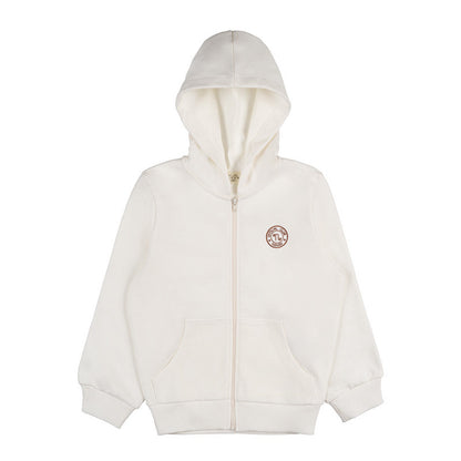Kapuzenpullover Cremeweiß mit Zip – NANAN