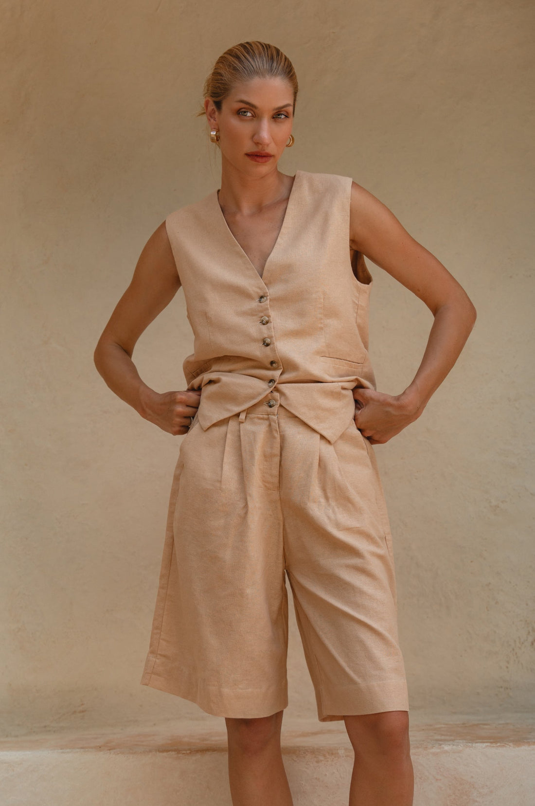 Faro Bermuda Leinenshorts