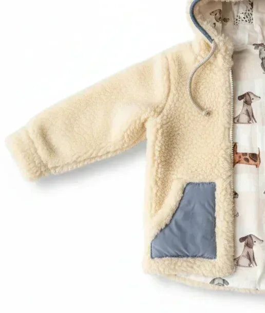 Kinder-Wolljacke aus Schurwolle – Grau | Baby & Kinder 6M–13J