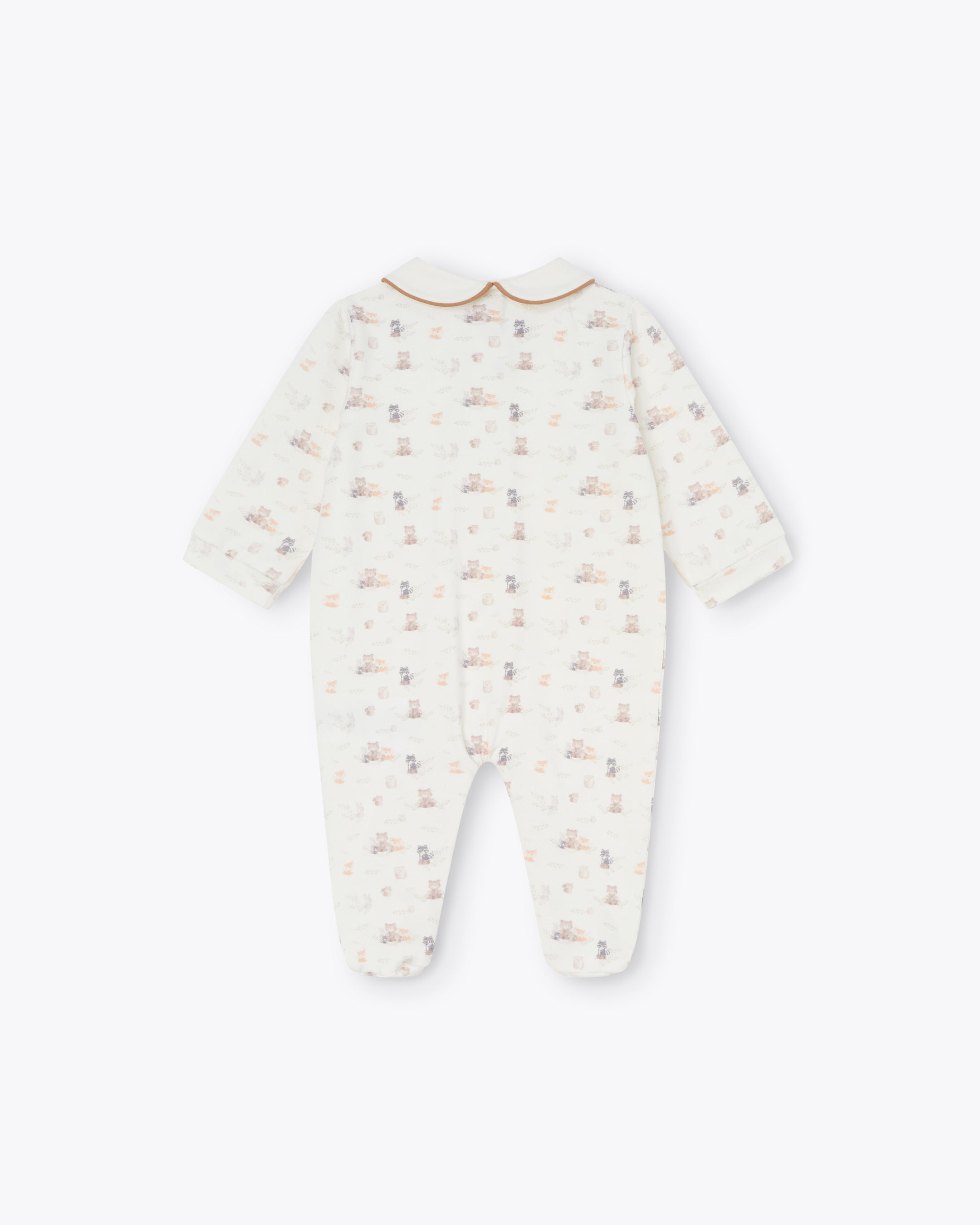 Baby Wickelstrampler Jersey Süßer Wald mit Waldtieren | NANAN – Verspielt & Poetisch