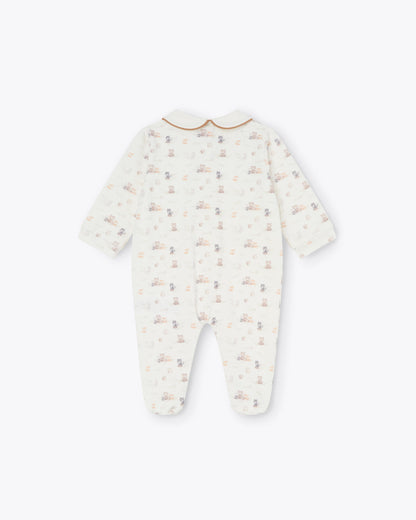 Baby Wickelstrampler Jersey Süßer Wald mit Waldtieren | NANAN – Verspielt &amp; Poetisch