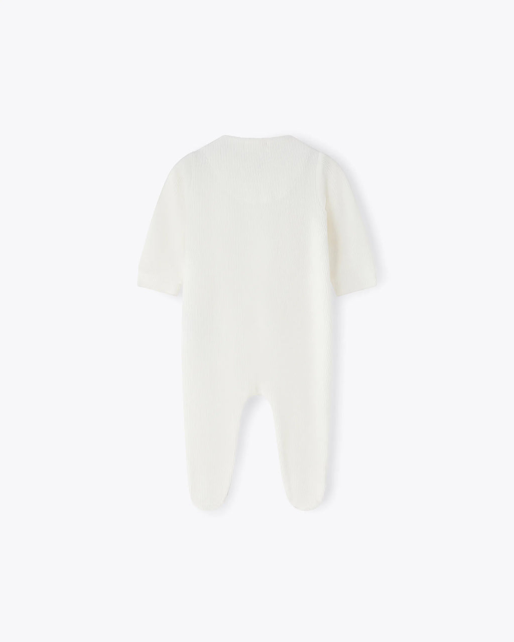 Baby Strampler Elfenbein Chenille mit Schleifen | NANAN – Kuschelig, Zart & Verspielt
