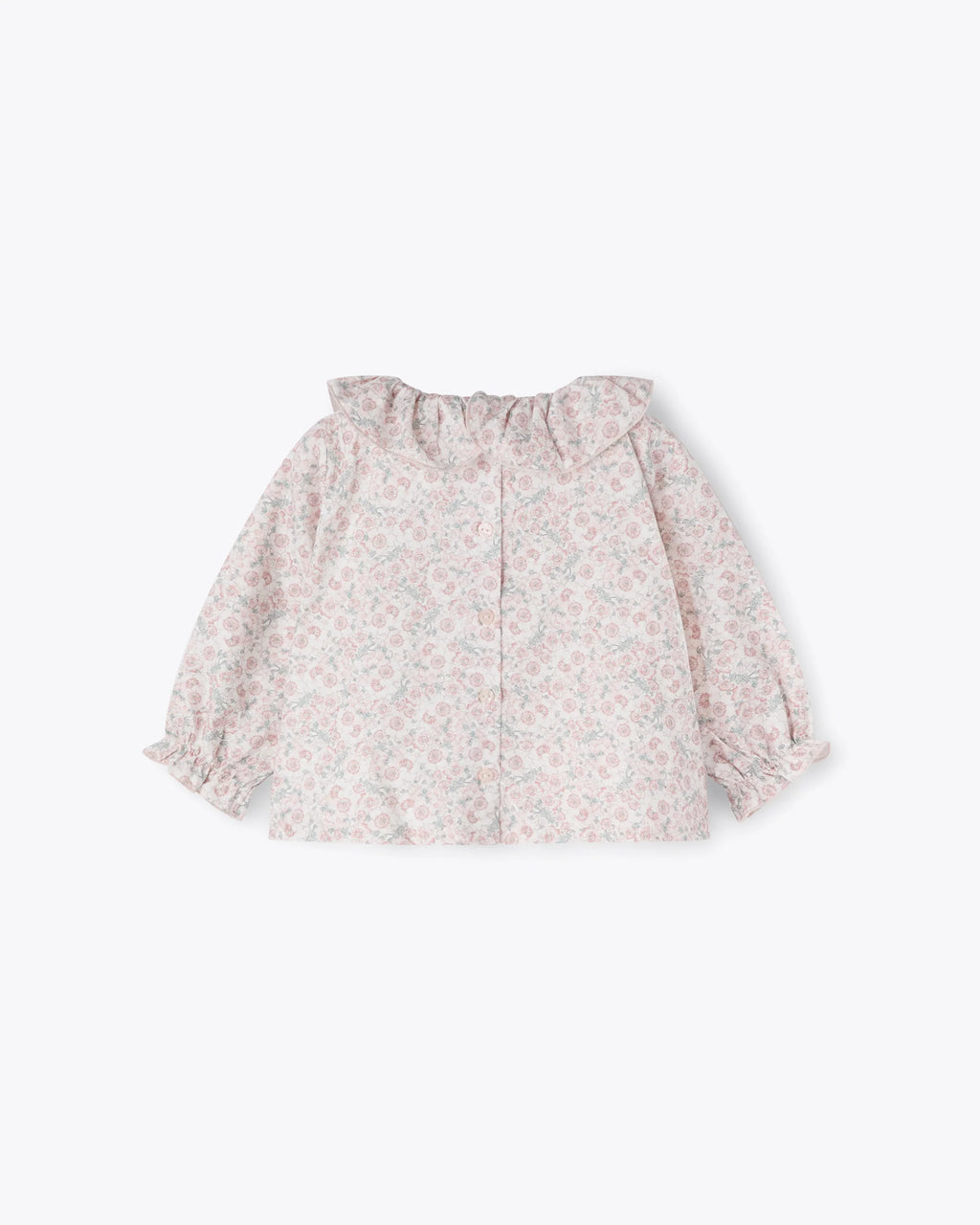 Kinder Bluse Rosa Blumenmuster | NANAN – Romantisch, Leicht & Vielseitig