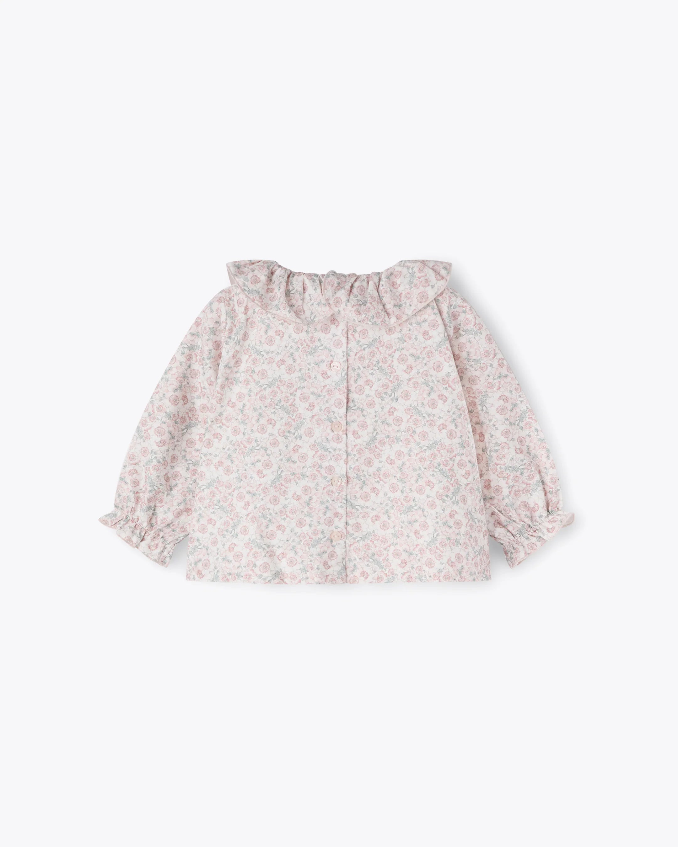 Kinder Bluse Rosa Blumenmuster | NANAN – Romantisch, Leicht & Vielseitig