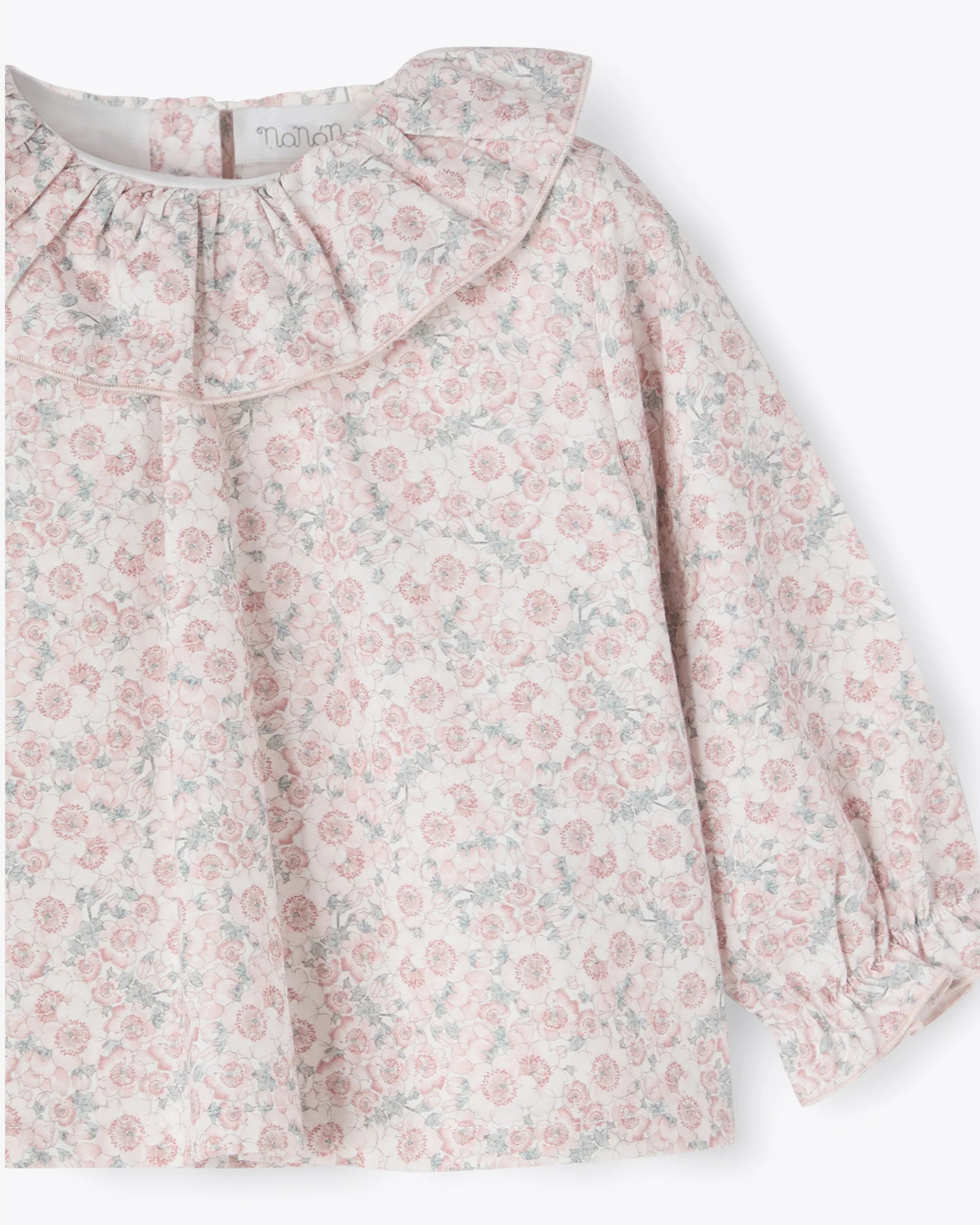 Kinder Bluse Rosa Blumenmuster | NANAN – Romantisch, Leicht & Vielseitig