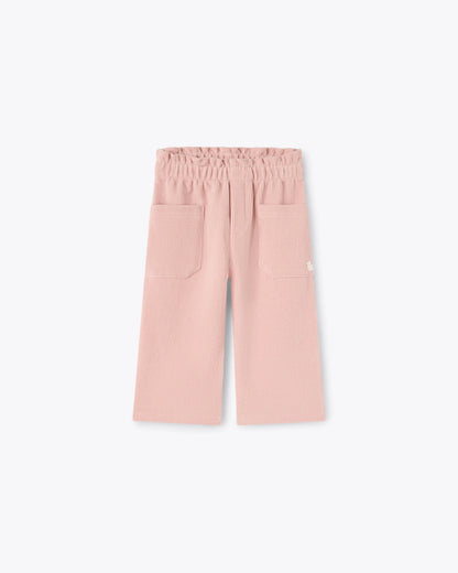 Kinder Chenille-Hose Rosa mit Taschen | NANAN – Kuschelig Weich &amp; Stylisch