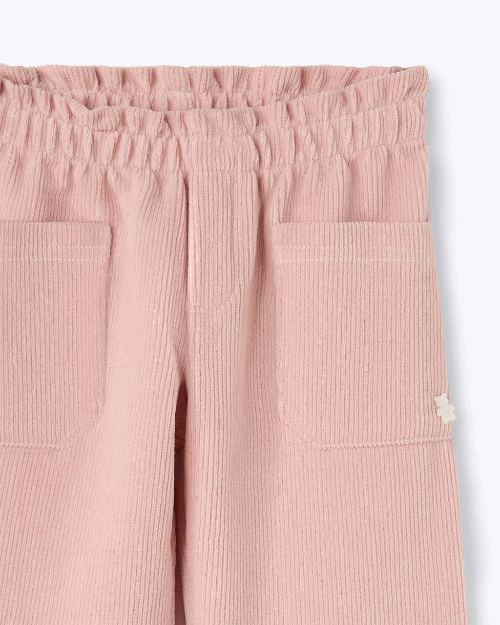 Kinder Chenille-Hose Rosa mit Taschen | NANAN – Kuschelig Weich & Stylisch