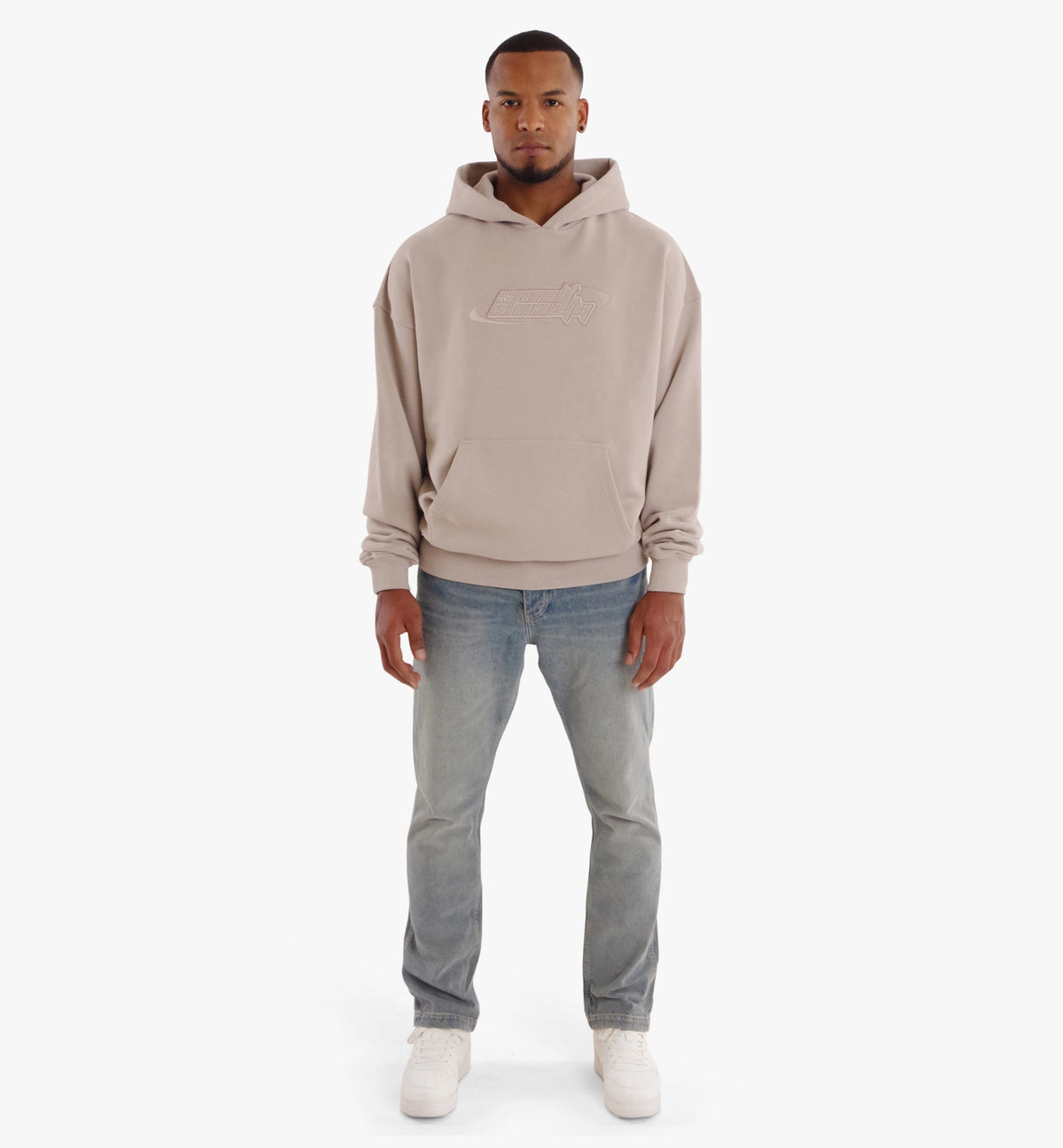 Spoilt Society Y2K Kapuzenpullover aus Baumwolle mit 3D-Logo