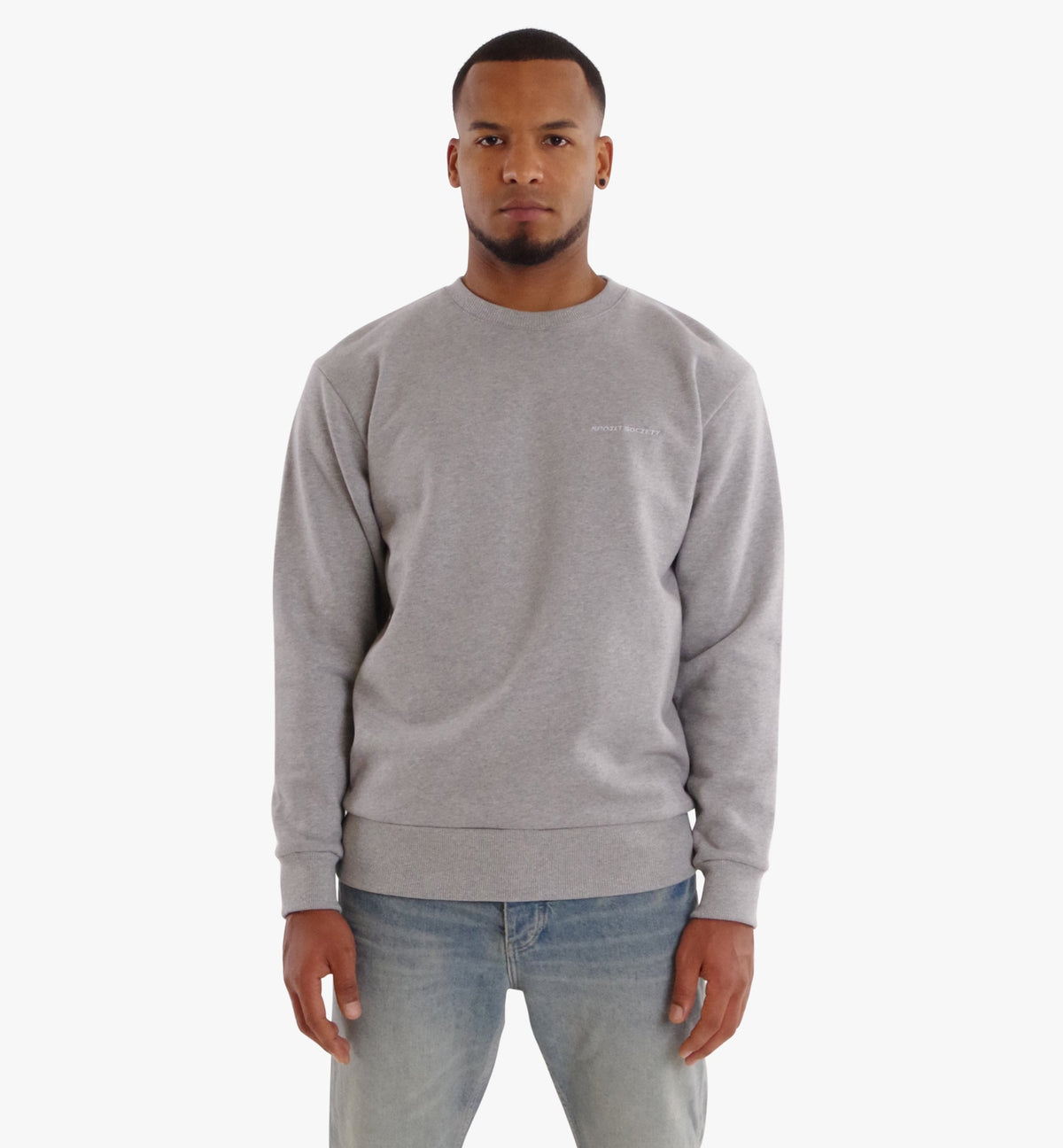 Spoilt Society Basic Grey Sweatshirt in Grau aus Baumwolle