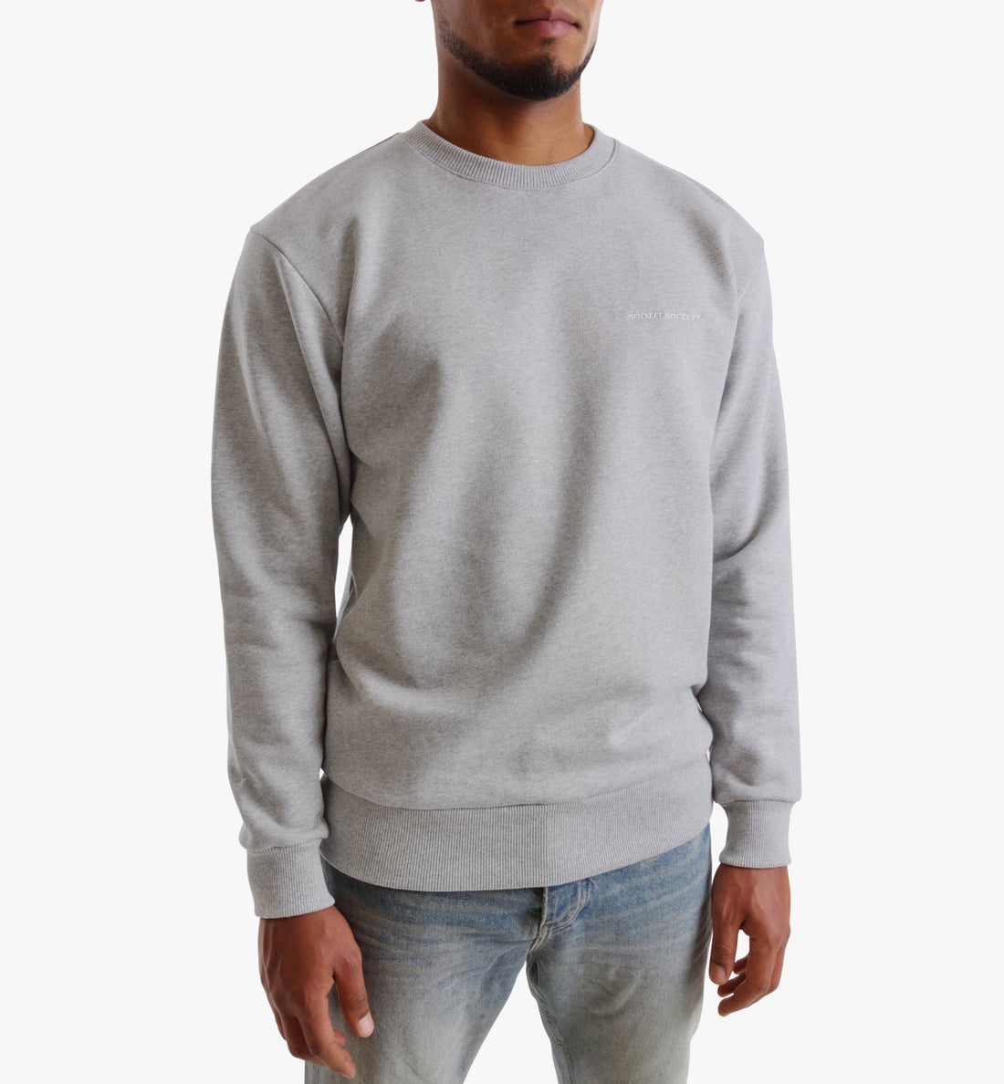 Spoilt Society Basic Grey Sweatshirt in Grau aus Baumwolle