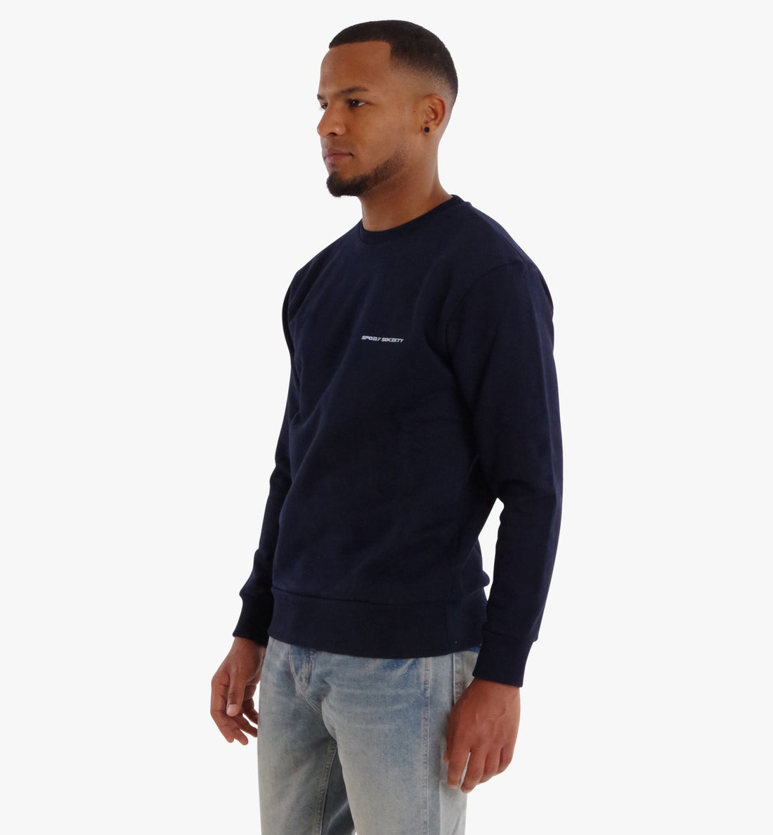 Spoilt Society Crewneck Basic Sweatshirt in Dunkelblau