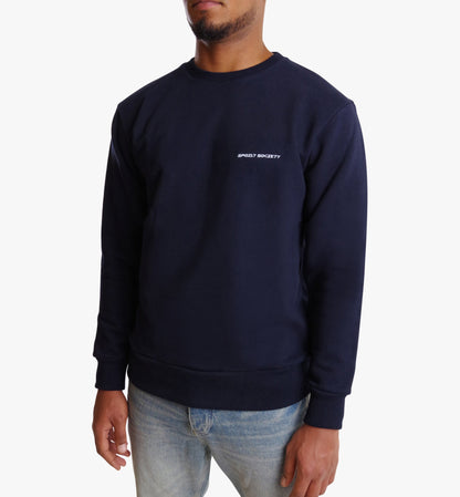 Spoilt Society Crewneck Basic Sweatshirt in Dunkelblau