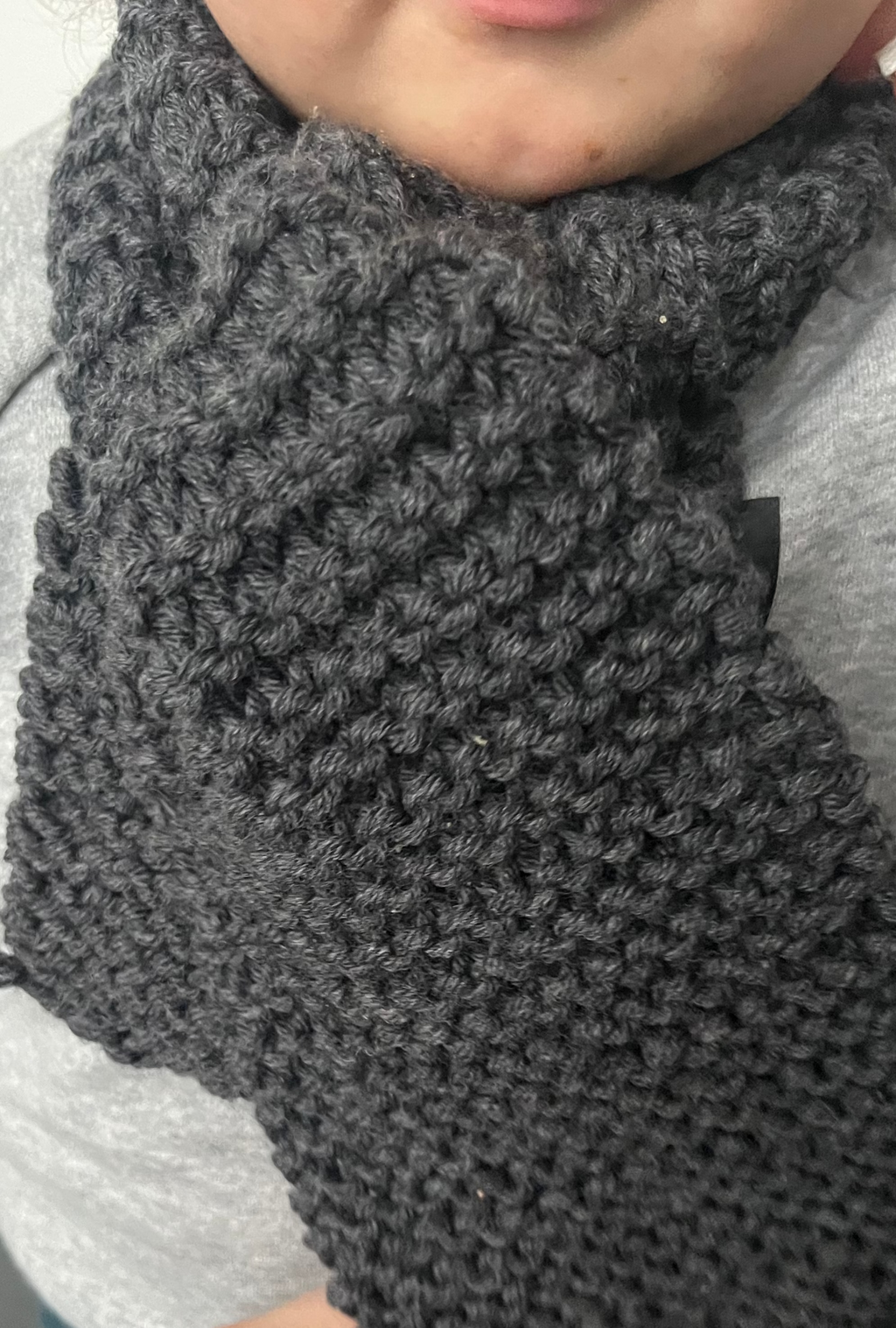 Baby-Wollmütze Handgestrickt | Dunkelgrau | 9M–4J | ZEROBARRACENTO