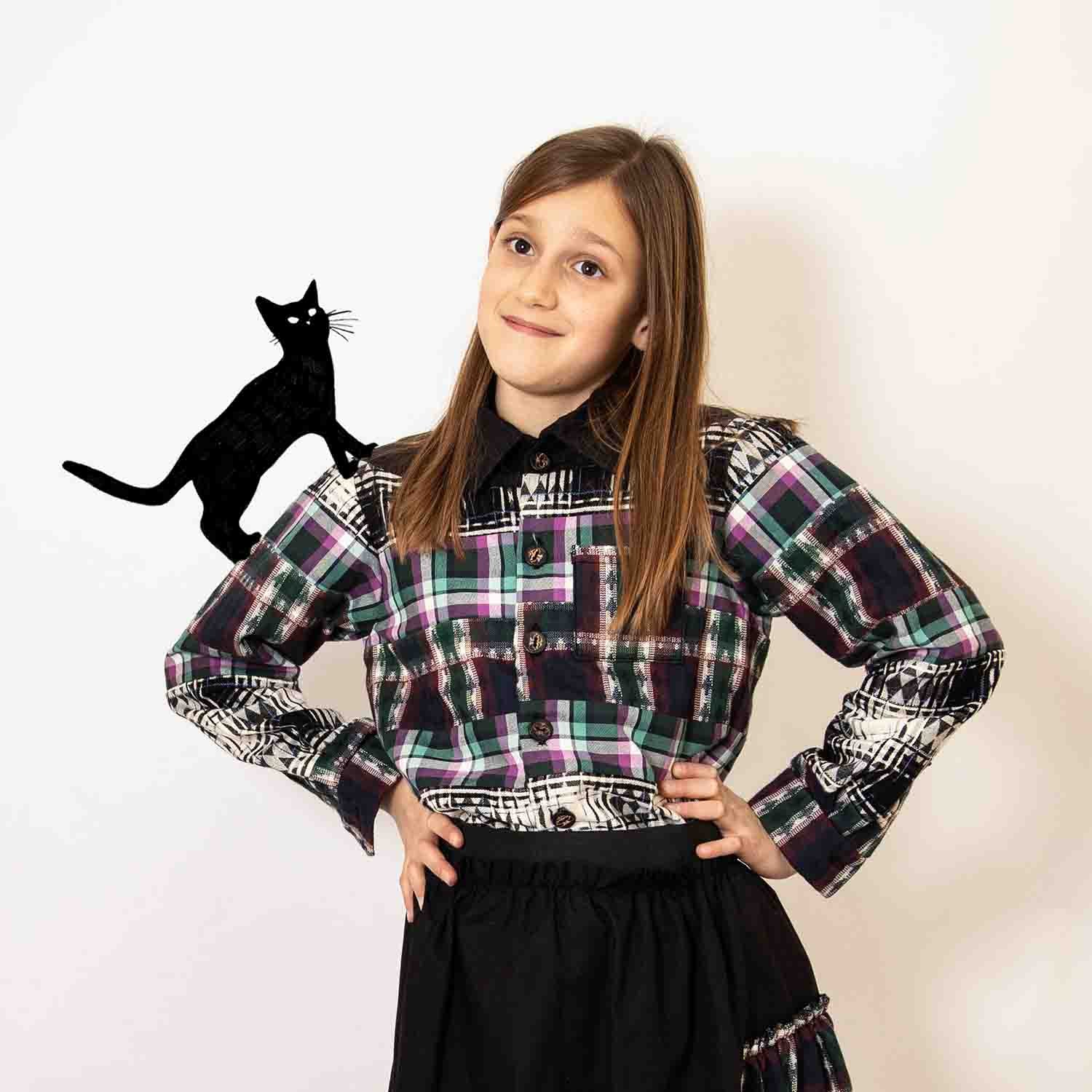 Gemischtes Tartan-Karohemd für Kinder